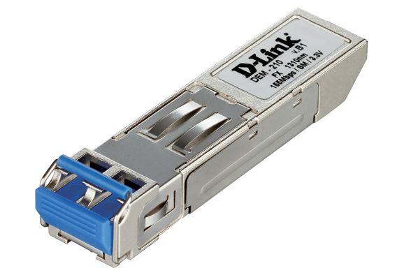 DEM-210 SFP-трансивер с 1 портом 100Base-LX для одномодового оптического кабеля (до 15 км)