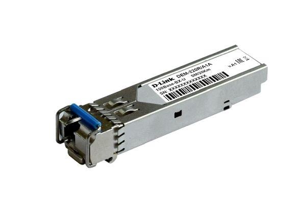 DEM-220R WDM SFP-трансивер с 1 портом 100Base-BX-U (Tx:1310 нм