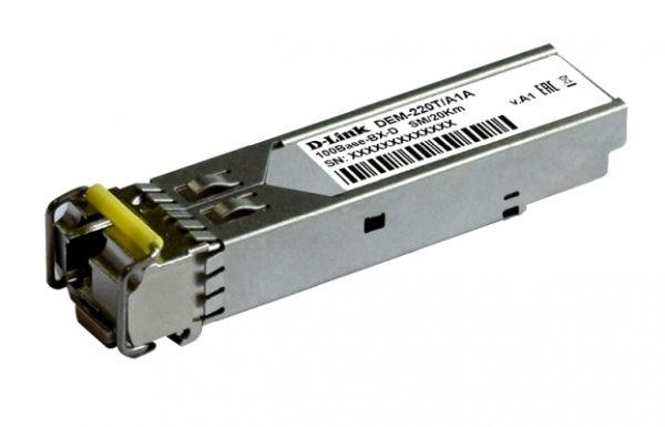 DEM-220T WDM SFP-трансивер с 1 портом 100Base-BX-D (Tx:1550 нм