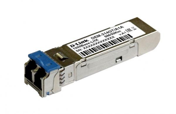 DEM-314GT SFP-трансивер с 1 портом 1000Base-LHX для одномодового оптического кабеля (до 50 км)