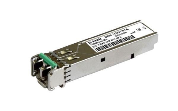 DEM-315GT SFP-трансивер с 1 портом 1000Base-ZX для одномодового оптического кабеля (до 80 км)