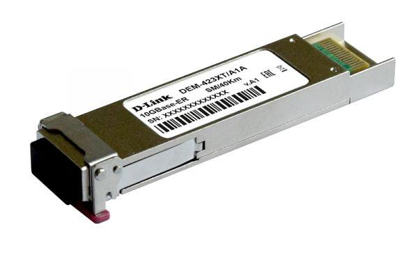 DEM-423XT XFP-трансивер с 1 портом 10GBase-ER для одномодового оптического кабеля (до 40 км)