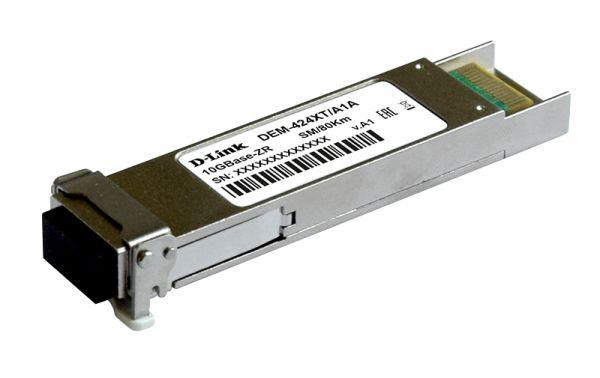 DEM-424XT XFP-трансивер с 1 портом 10GBase-ZR для одномодового оптического кабеля (до 80 км)