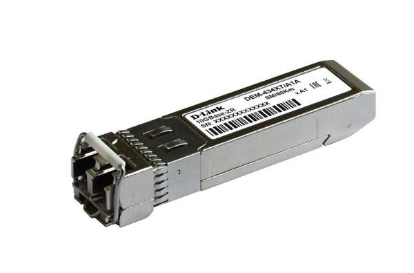 DEM-434XT Трансивер SFP+ с 1 портом 10GBase-ZR для одномодового оптического кабеля (до 80 км)