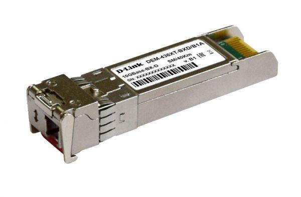 DEM-436XT-BXD WDM трансивер SFP+ с 1 портом 10GBase-BX-D (Tx:1330 нм