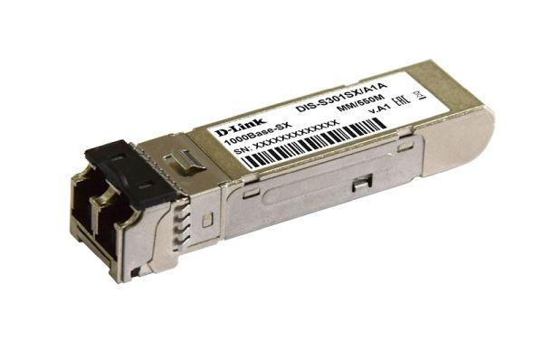 DIS-S301SX Промышленный SFP-трансивер с 1 портом 1000Base-SX для многомодового оптического кабеля (до 550 м)