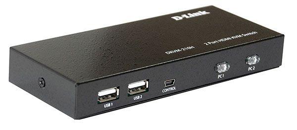 DKVM-210H 2-портовый KVM-переключатель с портами HDMI и USB