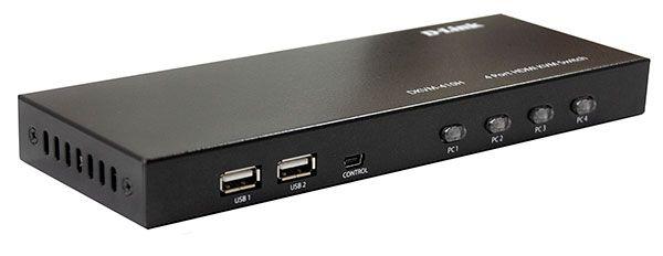 DKVM-410H 4-портовый KVM-переключатель с портами HDMI и USB