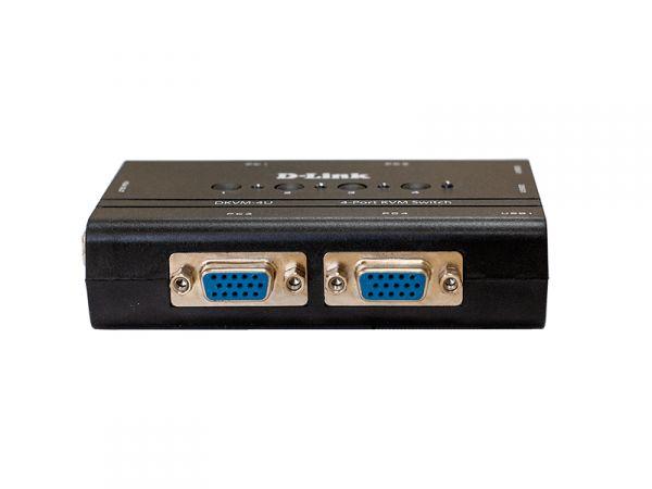 DKVM-4U 4-портовый KVM-переключатель с портами VGA и USB