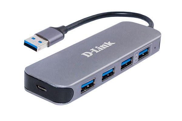 DUB-1340 Концентратор с 4 портами USB 3.0 (1 порт с поддержкой режима быстрой зарядки)