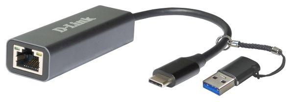 DUB-2315 Сетевой адаптер 2.5 Gigabit Ethernet / USB Type-C с переходником USB Type-C / USB Type-A