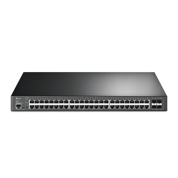 TL-SG3452XP Управляемый коммутатор JetStream уровня 2+ c 48 гигабитными портами PoE+ и 4 портами SFP+ 10 Гбит/с