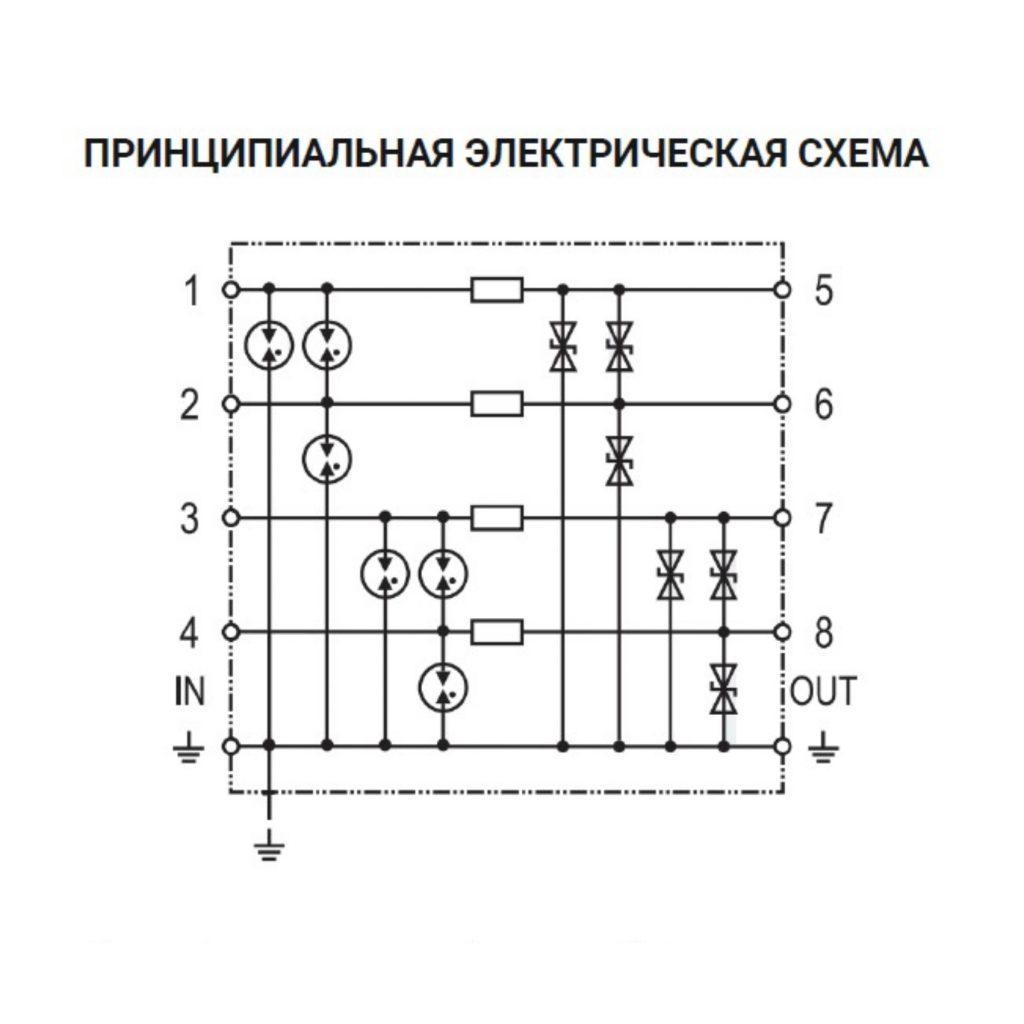 УЗИП для информационных систем РИФ-И 12/2/20 (4)-CD