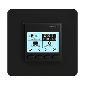 termoreguljator welrok pro bk vstraivaemyj cifrovoj programmiruemyj 3 kvt 4660251140571
