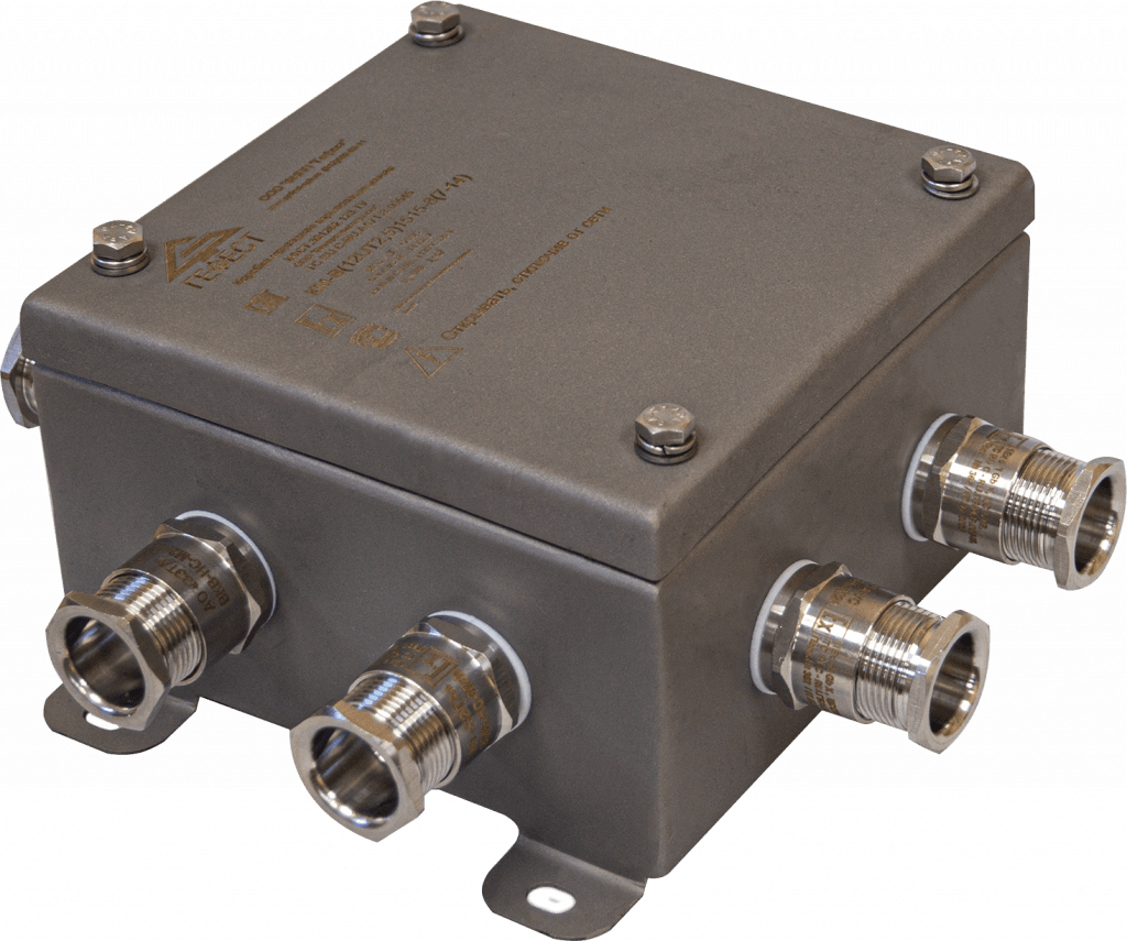 Коробки монтажные взрывозащищенные КМ-В (6к) IP66 1515, Гефест 1 Коробки монтажные взрывозащищенные КМ-В (6к) IP66 1515