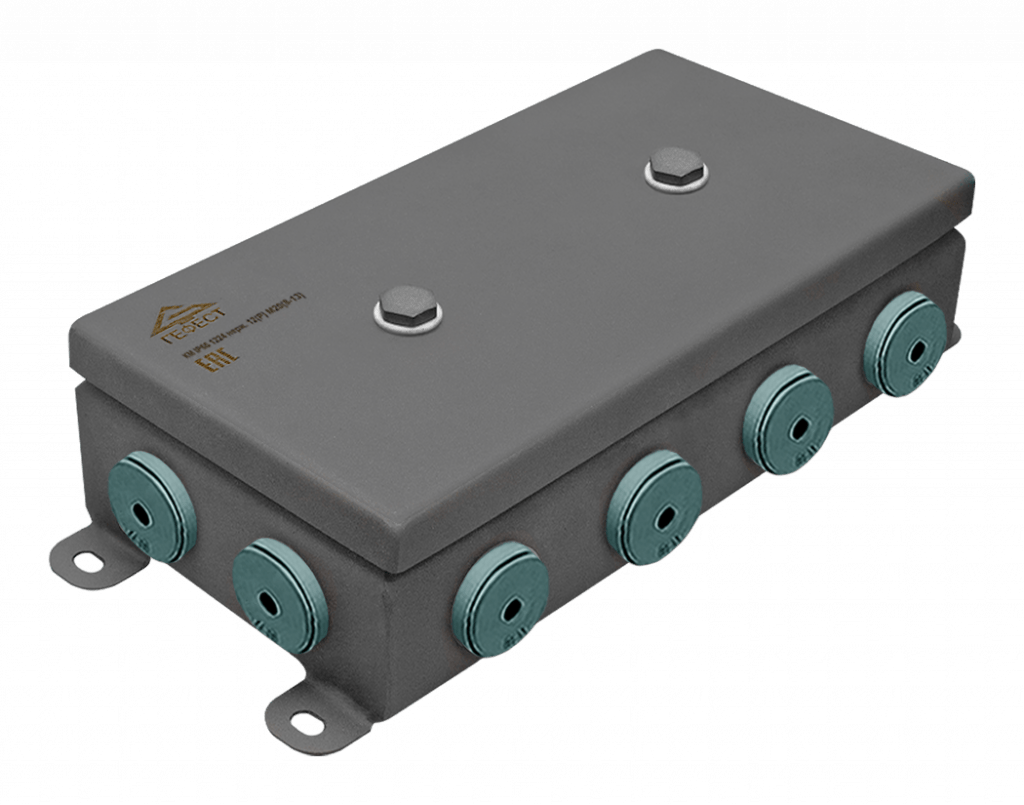 Коробки монтажные КМ IP66(Р) 1224 12 вводов (8-13)  из нержавеющей стали