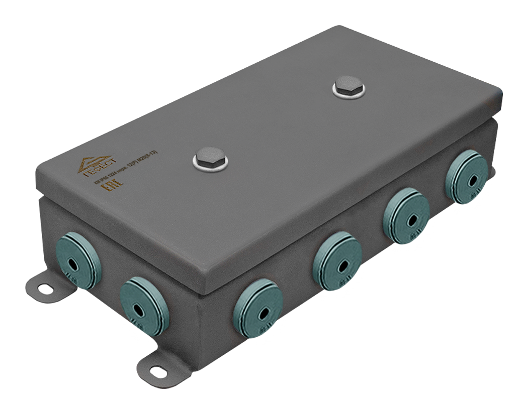 Коробки монтажные КМ IP66(Р) 1224 12 вводов (8-13)  из нержавеющей стали