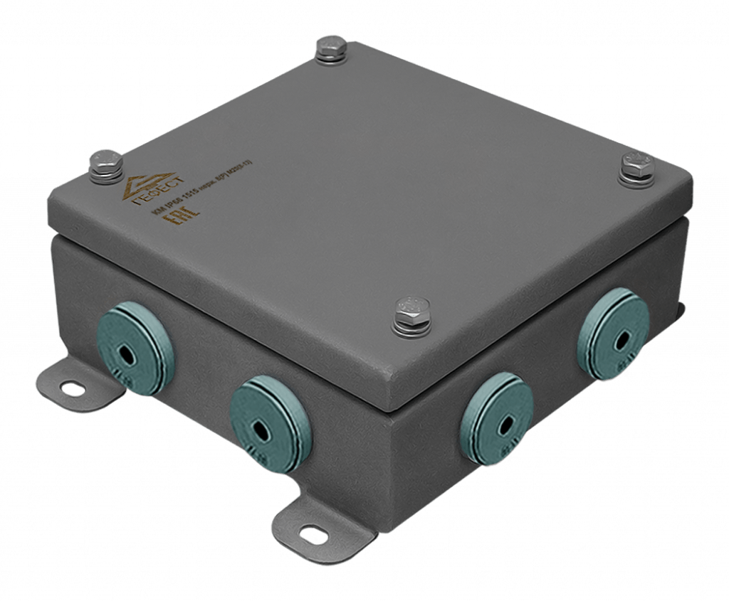 Коробки монтажные КМ IP66(Р) 1515 8 вводов (8-13) из нержавеющей стали, Гефест 1 Коробки монтажные КМ IP66(Р) 1515 8 вводов (8-13) из нержавеющей стали