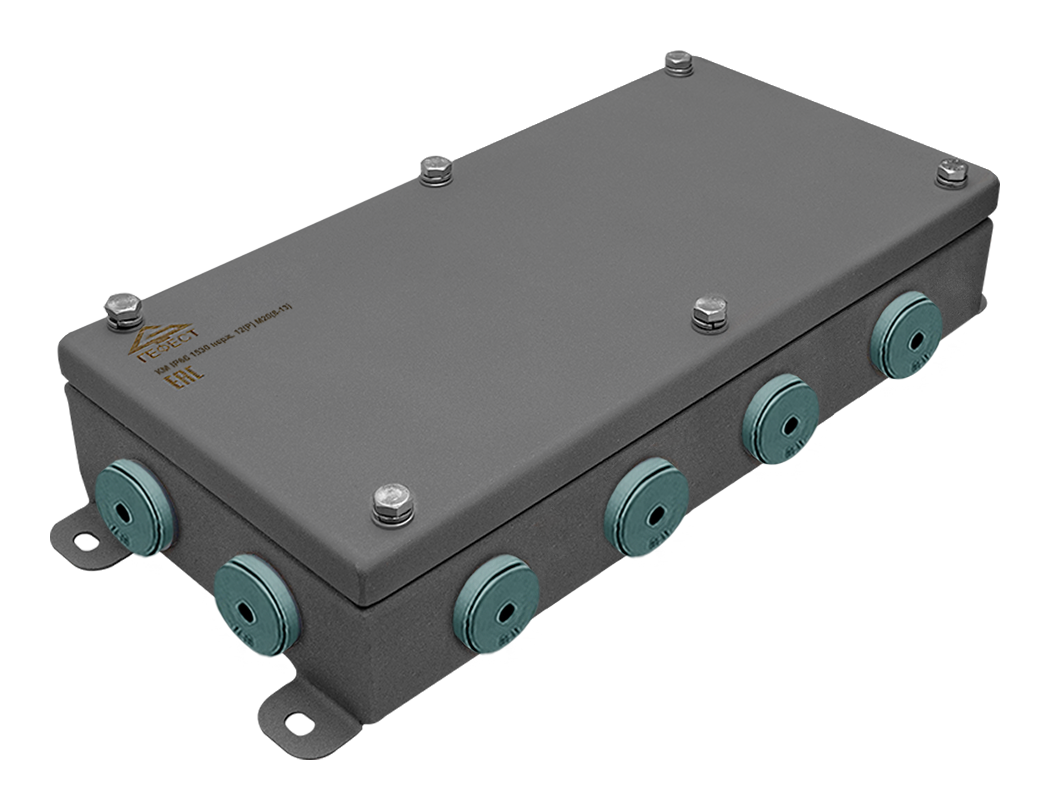 Коробки монтажные КМ IP66(Р) 1530 12 вводов (8-13)  из нержавеющей стали