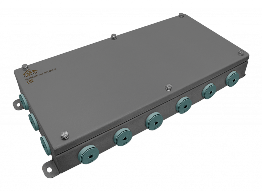 Коробки монтажные КМ IP66(Р) 2040 18 вводов (8-13)  из нержавеющей стали