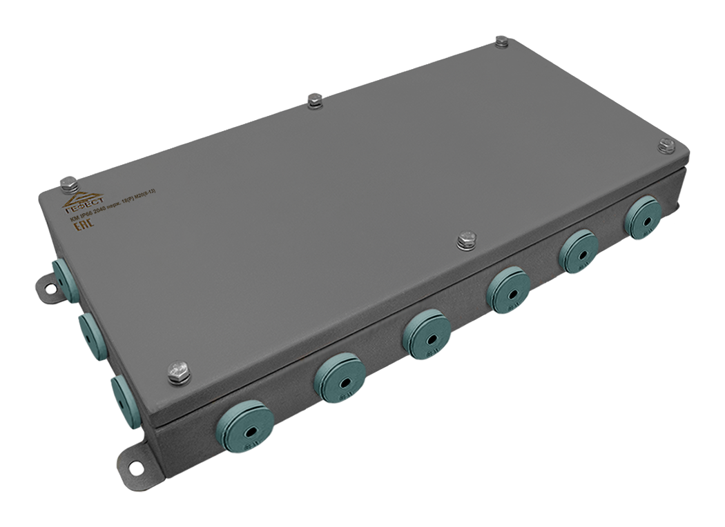 Коробки монтажные КМ IP66(Р) 2040 18 вводов (8-13)  из нержавеющей стали