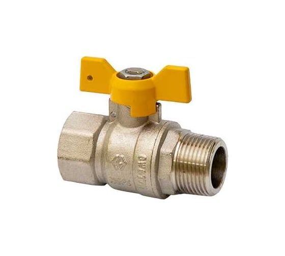 Шаровой газовый полнопроходной кран 3/4" вн-нар