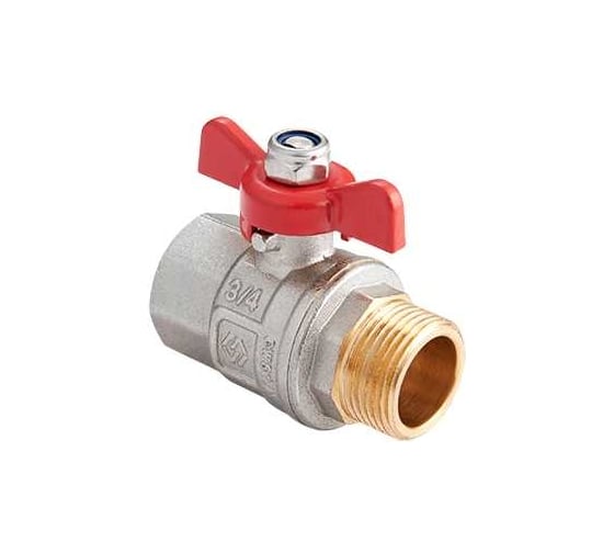 Шаровой полнопроходной кран 3/4" вн-нар