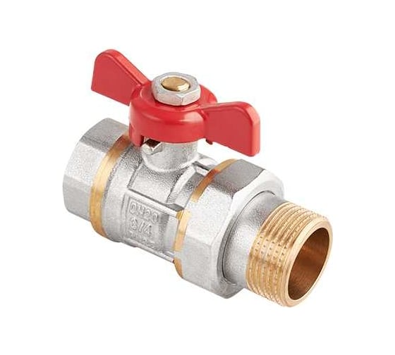 Шаровой латунный кран-американка полнопроходной