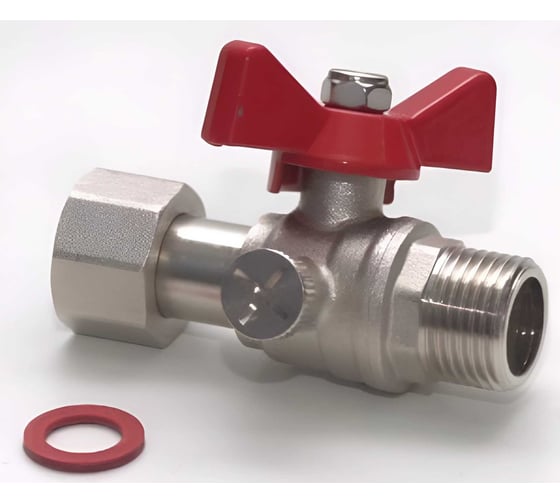 Шаровой кран для подключения манометра 1/2"hрx1/4"bр