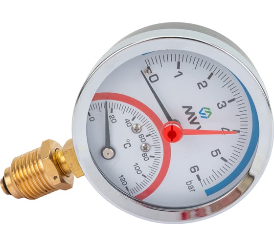 Радиальный термоманометр до 6 бар