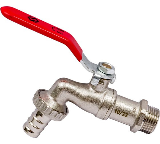 Шаровой кран водоразборный 1/2" наружная-штуцер