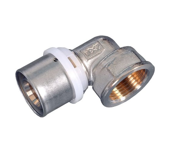 Пресс-фитинг угольник с переходом на внутреннюю резьбу 26x3/4"