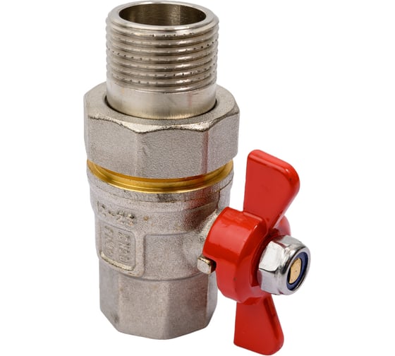 Шаровой кран со сгоном американка, бабочка ВН/НАР ДУ 20, 3/4", MVI, BV.520.05 3 BV.520.05