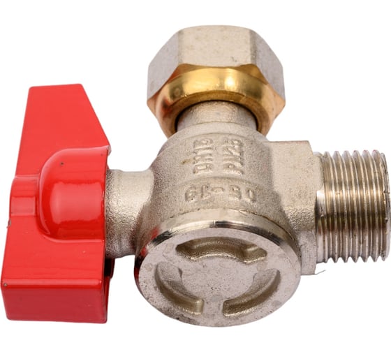 Шаровой кран полнопроходной, угловой с накидной гайкой 1/2", внутренняя-наружная, MVI, BV.533.04 4 170877635