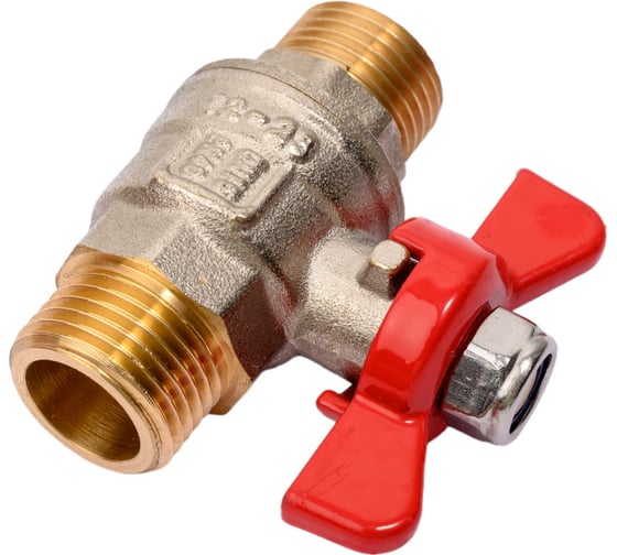 Шаровой кран полнопроходной 1/2" наружная-наружная, бабочка, MVI, BV.515.04 3 170879315