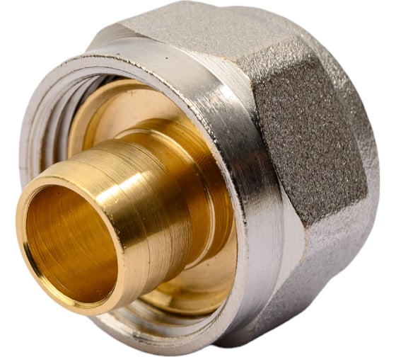 Коллекторный обжимной соединитель 3/4" евроконус для PEX и МП трубы 20, латунь, MVI, MC40605 3 171060683