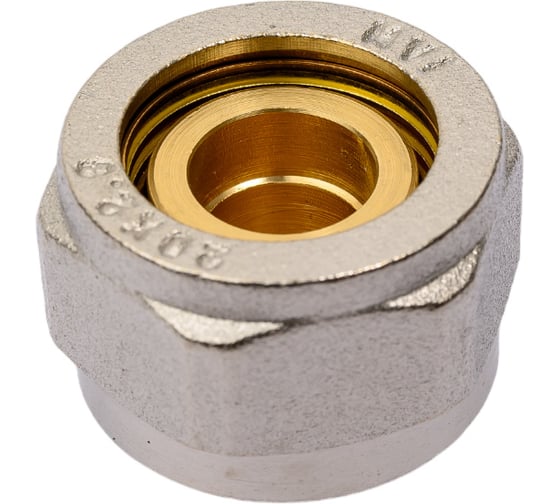 Коллекторный обжимной соединитель 3/4" евроконус для PEX и МП трубы 20, латунь, MVI, MC40605 5 171060695