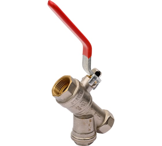 Шаровой кран полнопроходной с фильтром 3/4" внутренняя-внутренняя, ручка, MVI, BV.631.05 3 171191627