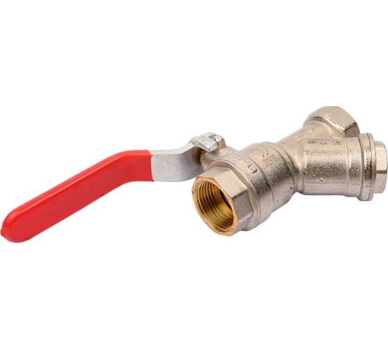 Шаровой кран полнопроходной с фильтром 3/4" внутренняя-внутренняя, ручка, MVI, BV.631.05 4 171191633
