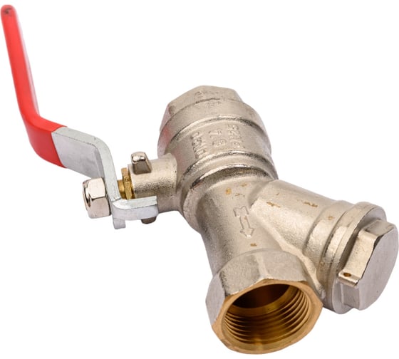 Шаровой кран полнопроходной с фильтром 3/4" внутренняя-внутренняя, ручка, MVI, BV.631.05 5 171191639