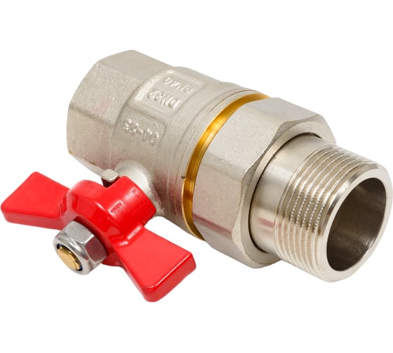 Шаровой кран со сгоном американка, бабочка ВН/НАР ДУ 32, 1 1/4", MVI, BV.520.07 3 BV.520.07