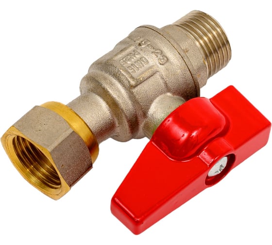 Шаровой кран полнопроходной, прямой с накидной гайкой 1/2", внутренняя-наружная, MVI, BV.531.04 3 BV.531.04