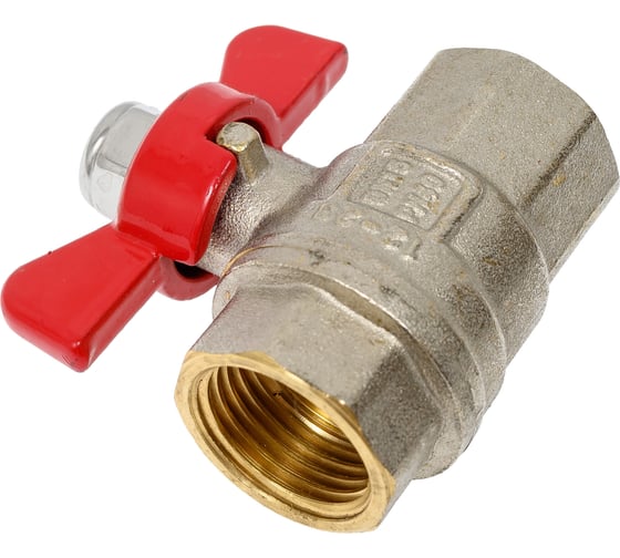 Шаровой кран бабочка ДУ15, 1/2" ВН/ВН, MVI, BV.513.04 3 178443723