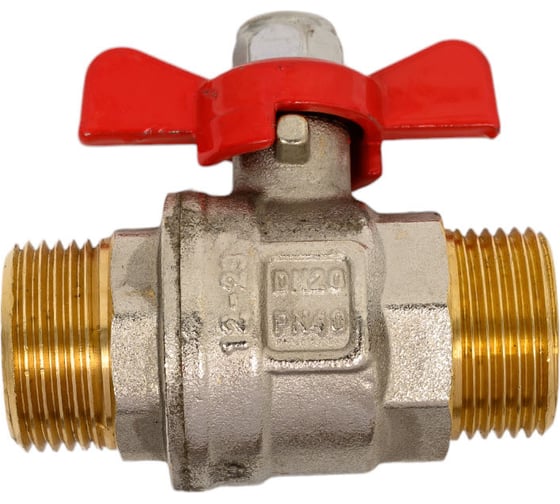 Шаровой кран полнопроходной 3/4" наружная-наружная