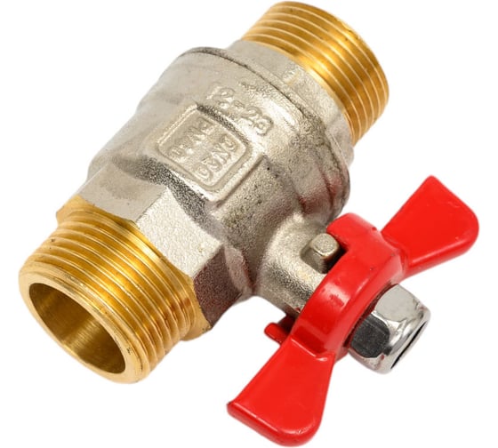 Шаровой кран полнопроходной 3/4" наружная-наружная, бабочка, MVI, BV.515.05 3 179062511