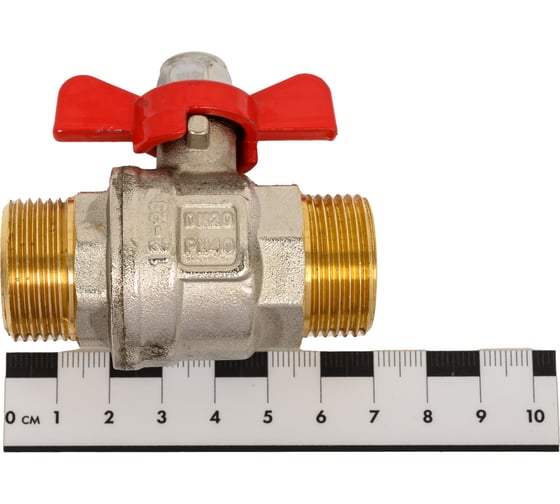 Шаровой кран полнопроходной 3/4" наружная-наружная, бабочка, MVI, BV.515.05 4 179062517