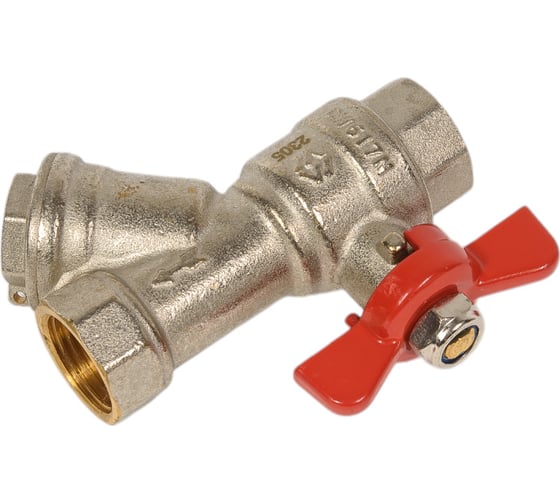 Шаровой кран полнопроходной с фильтром