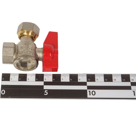 Шаровой кран полнопроходной угловой с накидной гайкой 1/2", внутренняя-внутренняя, MVI, BV.532.04 3 182227679