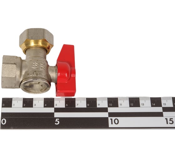 Шаровой кран полнопроходной угловой, с накидной гайкой 3/4", внутренняя-внутренняя, MVI, BV.532.05 3 BV.532.05