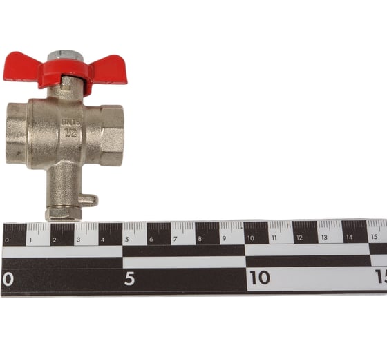 Кран для подключения термодатчика 1/2" x 8 мм, бабочка, MVI, BV.648.04 3 182229587